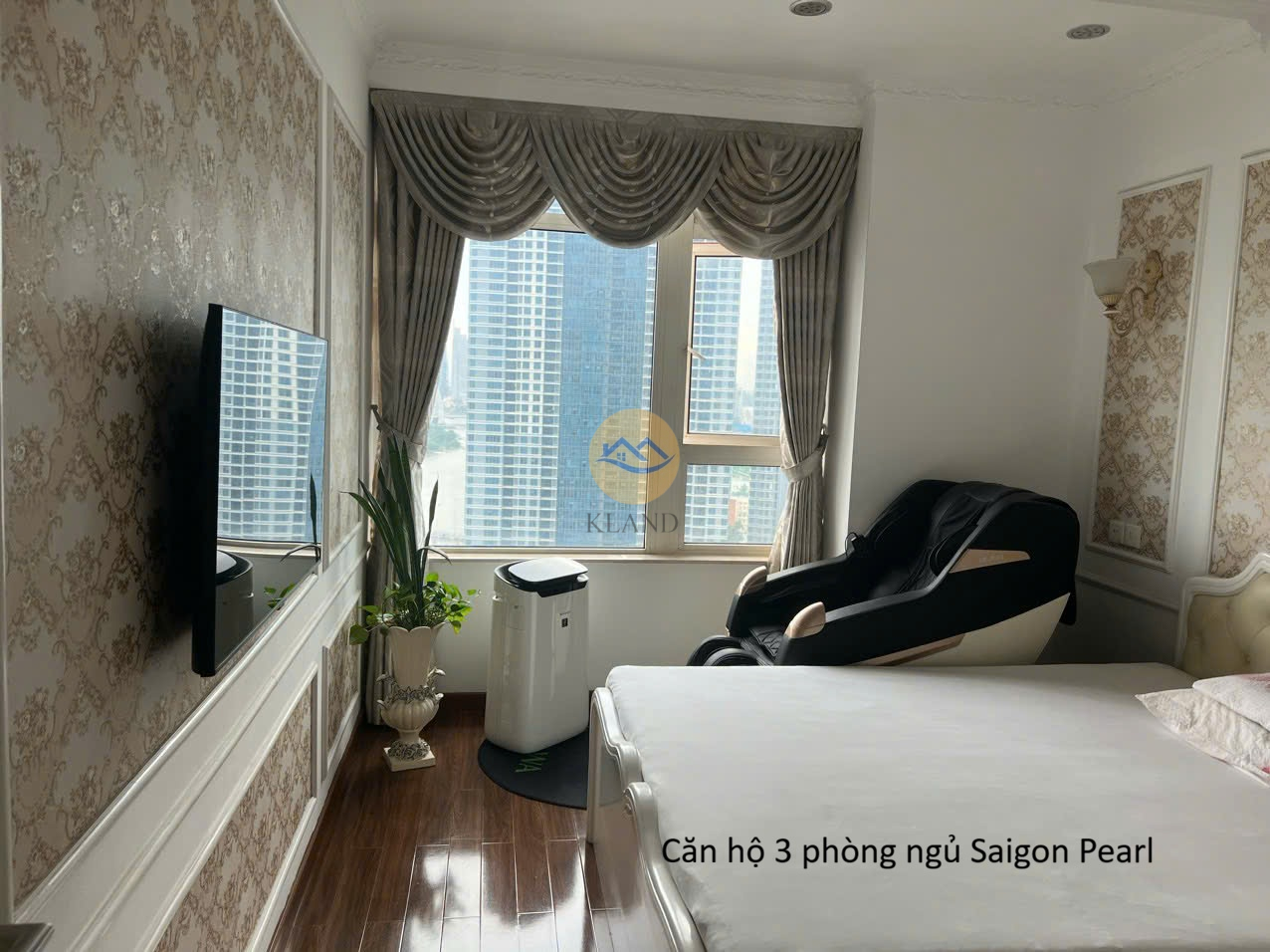 Căn Hộ 3 Phòng Ngủ Saigon Pearl 138m² – Chỉ với 16.6 tỷ, View sông Đẹp, Full Nội Thất Cao Cấp