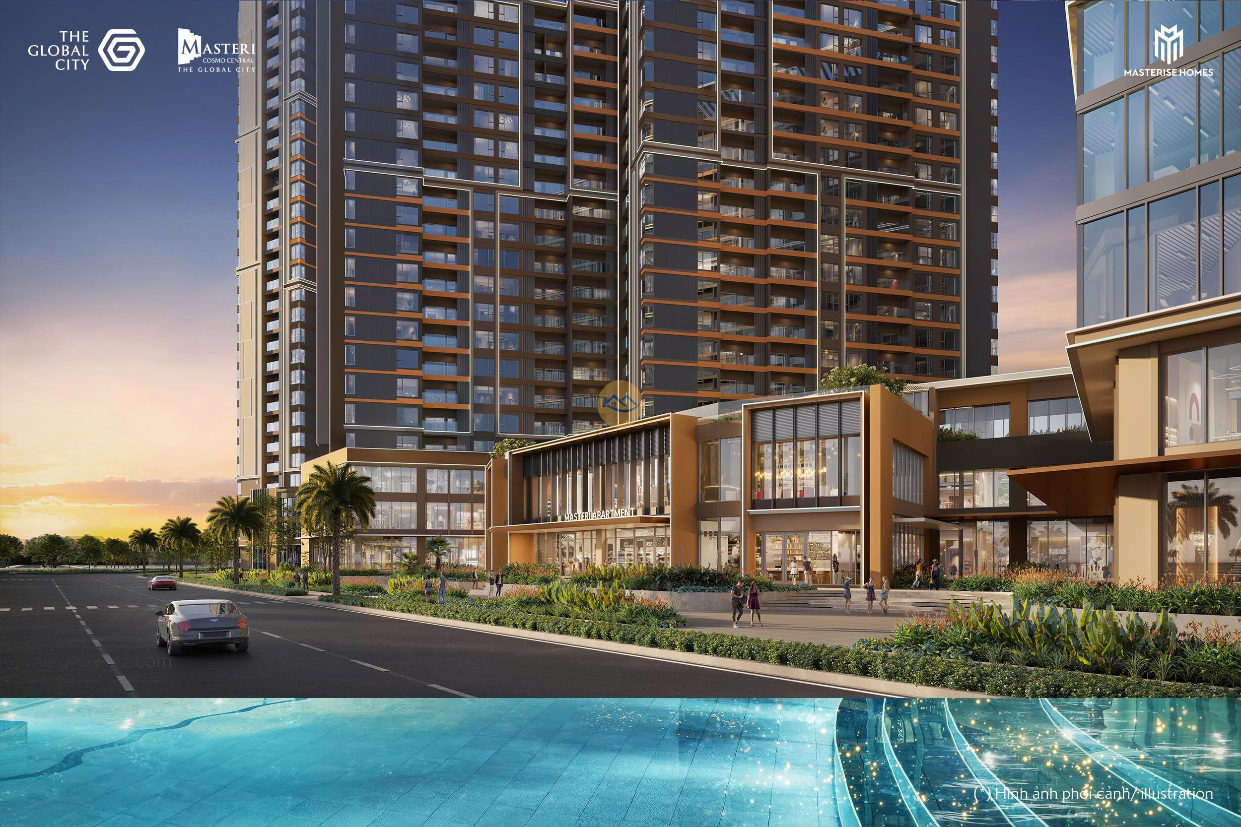 MASTERI COSMO CENTRAL – CHỈ THANH TOÁN 20% ĐẾN KHI NHẬN NHÀ – ĐẶC QUYỀN SỐNG “HÀNG HIỆU” TẠI QUẬN 2