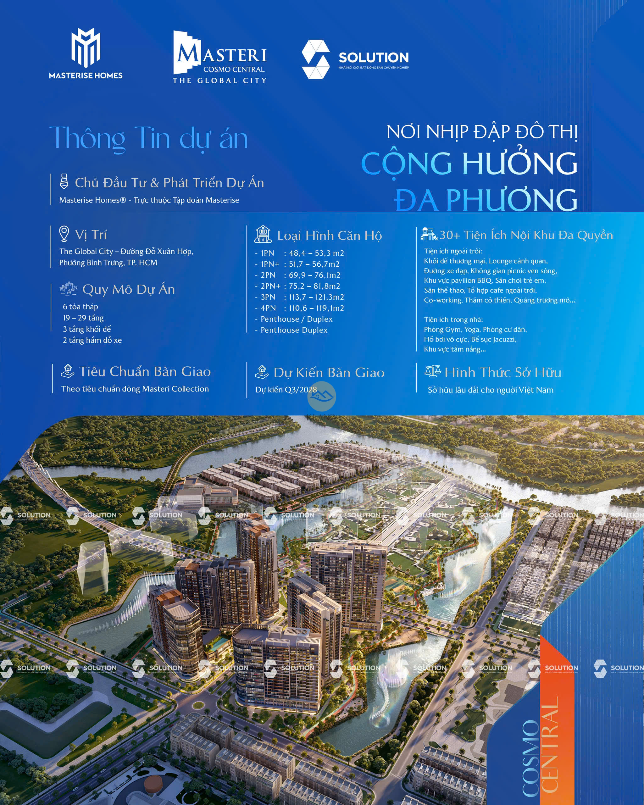 MASTERI COSMO CENTRAL – "GÀ ĐẺ TRỨNG VÀNG" TẠI THE GLOBAL CITY – CƠ HỘI CUỐI CÙNG SỞ HỮU GIÁ GỐC