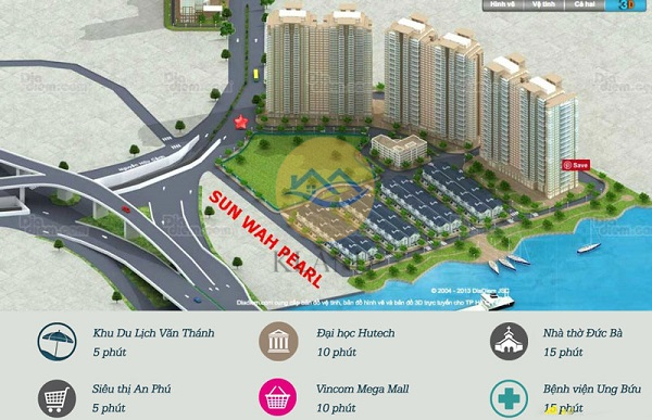Cho thuê căn hộ Sunwah Pearl 2 phòng ngủ view sông – Full nội thất cao cấp tại 90 Nguyễn Hữu Cảnh