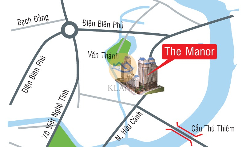 Cho thuê căn hộ 2 phòng ngủ The Manor 2, full nội thất, view Bitexco, chỉ 18 triệu/tháng