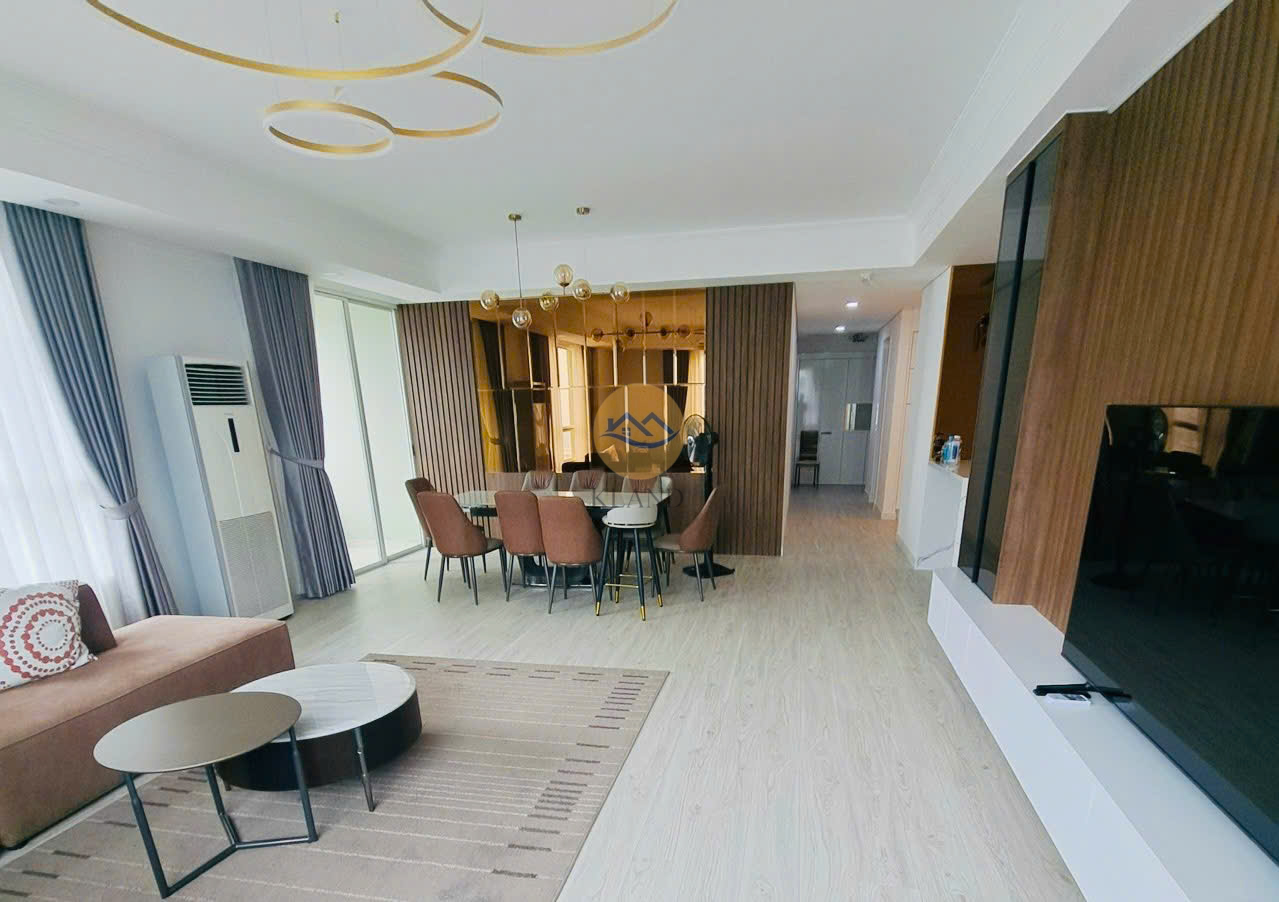 Cho thuê căn hộ 3 phòng ngủ The Manor 1 – 157m² – View Cầu Ba Son – Chỉ 34 triệu/tháng