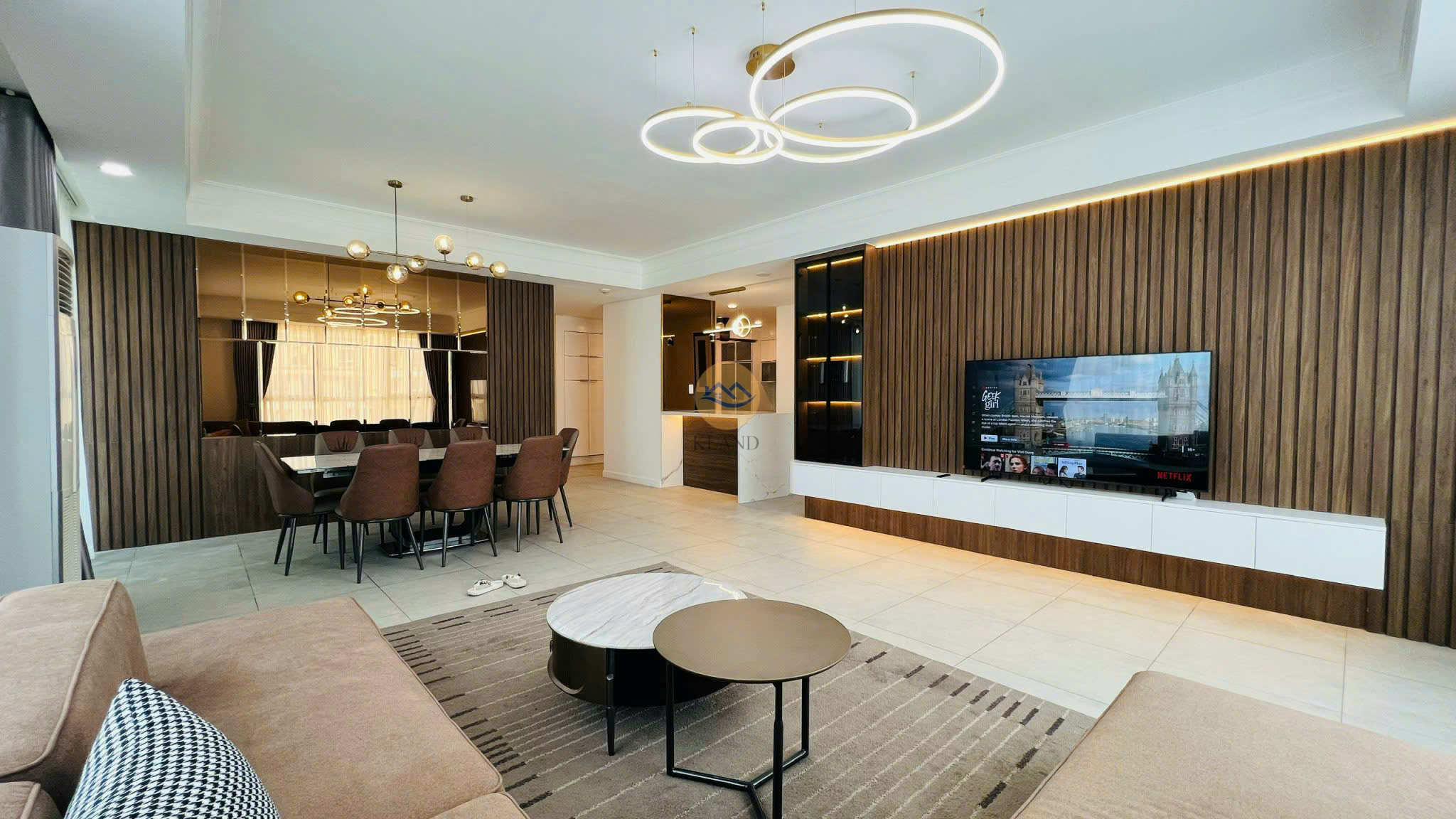Cho thuê căn hộ 3 phòng ngủ The Manor 1 – 157m² – View Cầu Ba Son – Chỉ 34 triệu/tháng